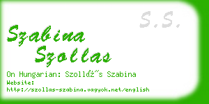 szabina szollas business card